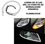  Banda flexibila LED DRL 30cm cu functie de semnalizare DINAMICA FLOWBO30CM Automotive TrustedCars