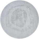  Radius Grey, szürke 3D mintás, kézi csomózású prémium köralakú szőnyeg 200cm