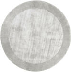  Tere Light Grey, halványszürke selymes felületű, kézi csomózású prémium kerek szőnyeg 200cm