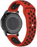 XPRO Samsung Watch / Gear S3 lélegző szíj piros / fekete S méret (116985)