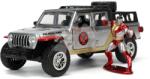 JADA Mașinuța Marvel X-Men Jeep Gladiator Jada din metal cu uși care se deschid și figurina Colossus 14 cm lungime 1: 32 (JA3223012)