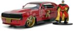 JADA Mașinuța DC Chevy Camaro 1969 Jada din metal cu părți care se deschid și figurina Robin 20 cm lungime 1: 32 (JA3253011)
