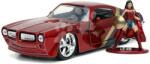 JADA Mașinuța DC Pontiac Firebird 1972 Jada din metal cu uși care se deschid și figurina Wonder Woman 20 cm lungime 1: 32 (JA3253009)