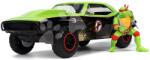 JADA Mașinuța Țestoasele Ninja Chevy Camaro din metal cu uși care se deschid și figurina lui Raphaelo de 19 cm1: 24 (JA3285001)
