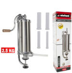 Elefant Aparat vertical de umplut carnati Elefant KY-2005C , inox alimentar, 4 palnii, 2.5Kg (8341-3308)