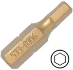 Cromwell 4.0 mm hatszög titán csavarhúzó bit 1/4" hatszög illesztéssel, 25 mm (KEN5738106K)