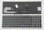 HP EliteBook 755 G5 850 G5 G6 Zbook 15u G5 15u G6 háttérvilágítással (backlit) trackpointtal (pointer) ezüst fekete magyar (HU) laptop/notebook billentyűzet (KEY00507BLSF)
