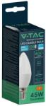 V-TAC C37 6.5W E14 természetes fehér LED gyertya égő - SKU 21112 (21112)