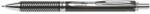 Pentel Rollertoll, 0, 35 mm, nyomógombos, fekete tolltest, PENTEL "EnerGel BL-407" kék
