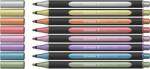 Schneider Metálfényű filctoll készlet, 1-2 mm, SCHNEIDER "Paint-It 020", 8 különbözõ szín (8 db) (TSC020V8)