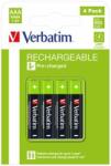 Verbatim Tölthetõ elem, AAA mikro, 4x950 mAh, VERBATIM (4 db) (VAKUAAA)