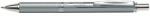 Pentel Zseléstoll, 0, 35 mm, nyomógombos, ezüst tolltest, PENTEL "EnerGel BL-407" fekete, ajándék kék tollbetéttel (PENBL407) - pritone