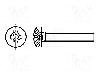 Bossard Surub M3, 5, otel, 6mm, cap rotund, BOSSARD, 1154370