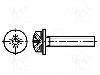 Bossard Surub M3, otel, 12mm, cap rotund, BOSSARD, 3056180
