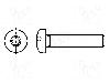 Bossard Surub M4, otel inoxidabil A2, 10mm, cap buton, BOSSARD, M4X10/BN5687 ISO14583