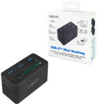 Logilink USB 3.2 Gen 1 dokkoló állomás, USB-C, 10 portos, PD, mini, fekete (UA0370)