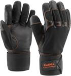 ROCK SAFETY Manusi anti-vibratii din piele neteda de bovina, marime: 12, Negru, Rock Safety Kanga KANGA/12