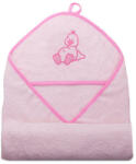  Stella fürdőlepedő hímzett 110x110 rózsaszín kacsa - babycenter-online