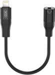 XO NB181A Lightning-3.5 mm audio adapter (Fekete) - töltés és hangátvitel