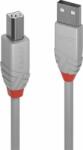 Lindy Anthra Line USB-B - USB-A Adat- és töltőkábel 5m - Fehér (36685)