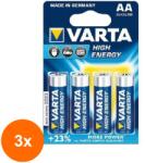 VARTA Set 3 x Baterie Varta High Energy 4906 R6 4 Bucati (FXE-3xEXF-TD-58395) Baterii de unica folosinta