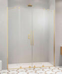 Radaway Furo DWD 200 dupla zuhanyajtó átlátszó üveggel, arany profilszín 101085380901 (10108538-09-01)