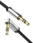 UGREEN Szögletes mini jack kábel 3, 5 mm AUX lapos, 1 m (fekete) (10597B) - mi-one