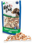 KIDDOG jutalomfalat kutyáknak - Rabbit sandwich Mini - mini szendvics nyúl 60% tőkehal 34% 80g