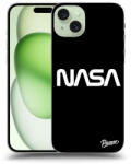 Picasee Husă neagră din silicon pentru Apple iPhone 15 Plus - NASA Basic