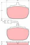 TRW set placute frana, frana disc TRW GDB771 (GDB771)