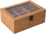 Kesper Bambusz teadoboz fedéllel (6 rekeszes) (58902)