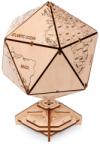 EWA Mechanikus 3D fa puzzle - Földgömb (Icosahedral globe)