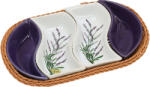 BANQUET LAVENDER tálak kosárban - 4 darabos szett (601559LAV)