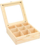 ATMOWOOD Fadoboz üveggel - 9 rekeszes (H-9 szyba)
