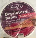 Beautyfor Rola hartie pentru epilare, calitate premium - Beautyfor Depilatory Waxing Paper, Roll, Premium, 85g, 7cm x 100m