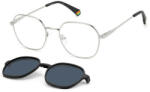Polaroid PLD 6184/CS 85K/C3 51 Férfi, Női szemüvegkeret (optikai keret) clip-on napszemüveg előtéttel (PLD 6184/CS 85K/C3)
