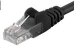 PremiumCord Patch kábel UTP RJ45-RJ45 CAT6 0.25m fekete (sp6utp002C)