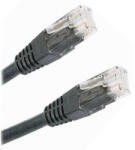 XtendLan patch kábel Cat6, UTP - 0, 25m, fekete (eladó 10 db) (PK_6UTP0025black)