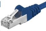 PremiumCord Patch kábel CAT6a S-FTP, RJ45-RJ45, AWG 26/7 5m kék (sp6asftp050B)