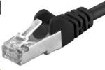 PremiumCord Patch kábel CAT6a S-FTP, RJ45-RJ45, AWG 26/7 10m fekete (sp6asftp100C)