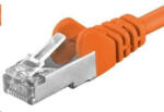 PremiumCord Patch kábel CAT6a S-FTP, RJ45-RJ45, AWG 26/7 10m narancssárga (sp6asftp100E)