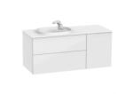 Roca Beyond 120 cm balos fürdőszoba bútor mosdóval, fényes fehér A851391806 (A851391806)