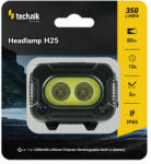 Technik Челник Technik с гумирана, LED CREE XPG-2+LED COB, USB-C, червена светлина, стробоскоп (MT-H25)