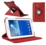 Samsung Tab 3 Lite 7.0 SM-T110, mappa tok, elforgatható (360°), piros - tok-shop