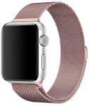 Apple Watch 7-8 (45 mm), fém pótszíj, mágneses zár, milánói stílus, rózsaszín - tok-shop