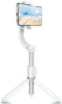  Selfie bot 3in1, 19 - 86 cm, 360°-ban forgatható, exponáló gombbal, bluetooth-os, v4.0, tripod állvány funkció, gimbal, SSTR-L08, fehér - tok-shop