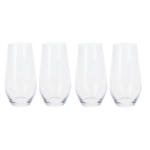 Excellent Houseware Set 4 pahare apa Excellent Houseware, sticla cristalina, 6x15.5 cm, 580 ml, transparent (KO-SR4000010) Pahar