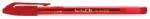 FlexOffice Golyóstoll, 0, 4 mm, kupakos, FLEXOFFICE "TechJob", piros (12 db) (FOGT016P)