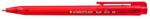 STAEDTLER Golyóstoll, 0, 5 mm, nyomógombos, STAEDTLER "Ball 423 M", piros