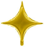 Partydeco Egyszínű csillag lufi 18" 45cm Arany csillag, csak levegővel tölthető (LUFI307089)